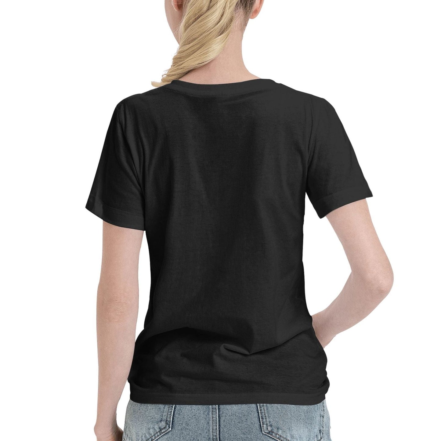 West Coast Diamond Filtered Palms Street Graphic Womens T-Shirt Black