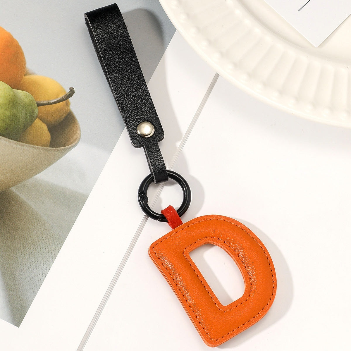 Fashion All-Match 26 Full Letter Leather Key Chain Pendants