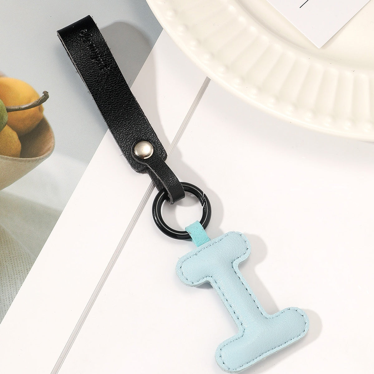 Fashion All-Match 26 Full Letter Leather Key Chain Pendants