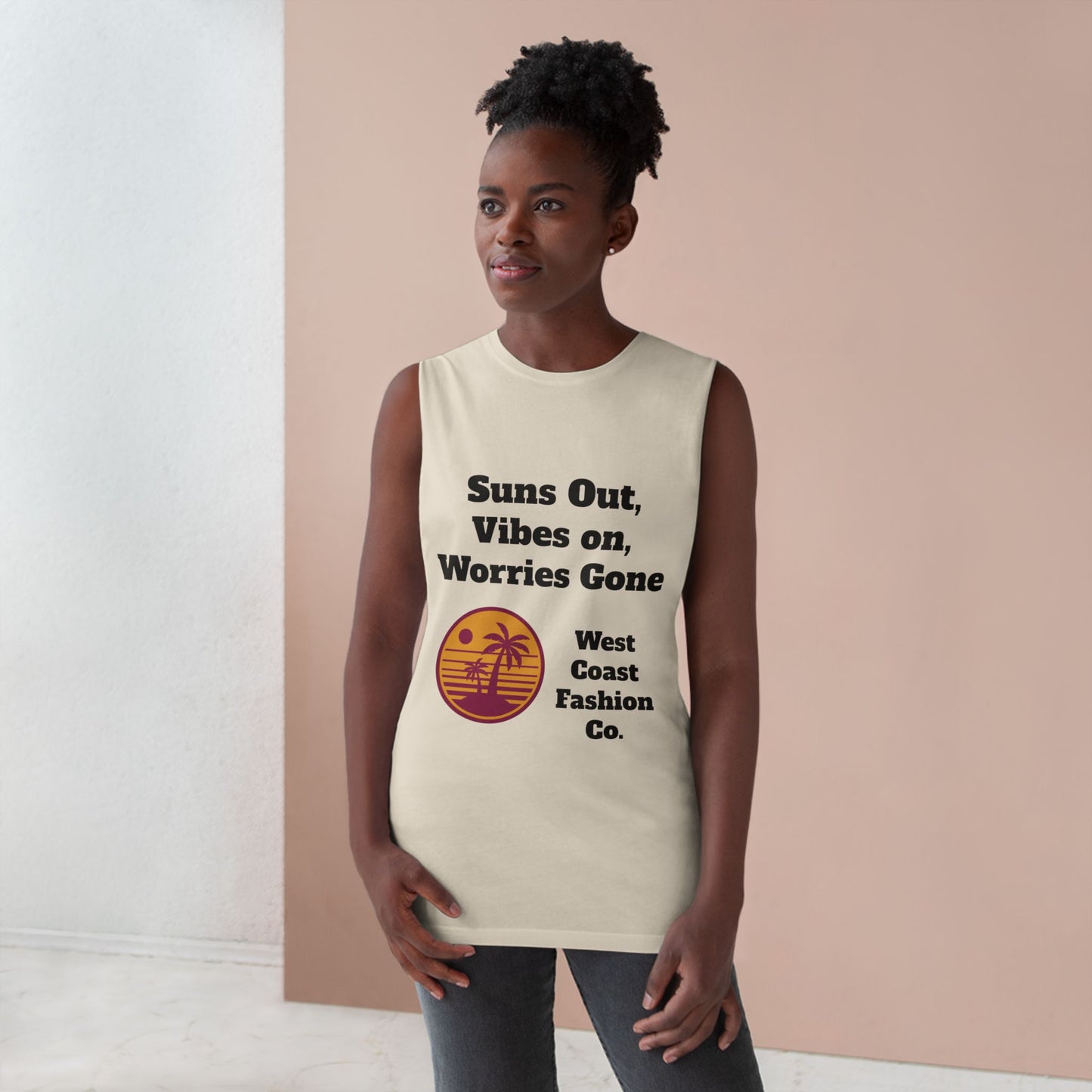 Unisex Tank Top - Suns Out Vibes on Worries Gone Graphic Tee, Summer Style, Beachwear, Gifts for Him, Her, Vacation Essentials