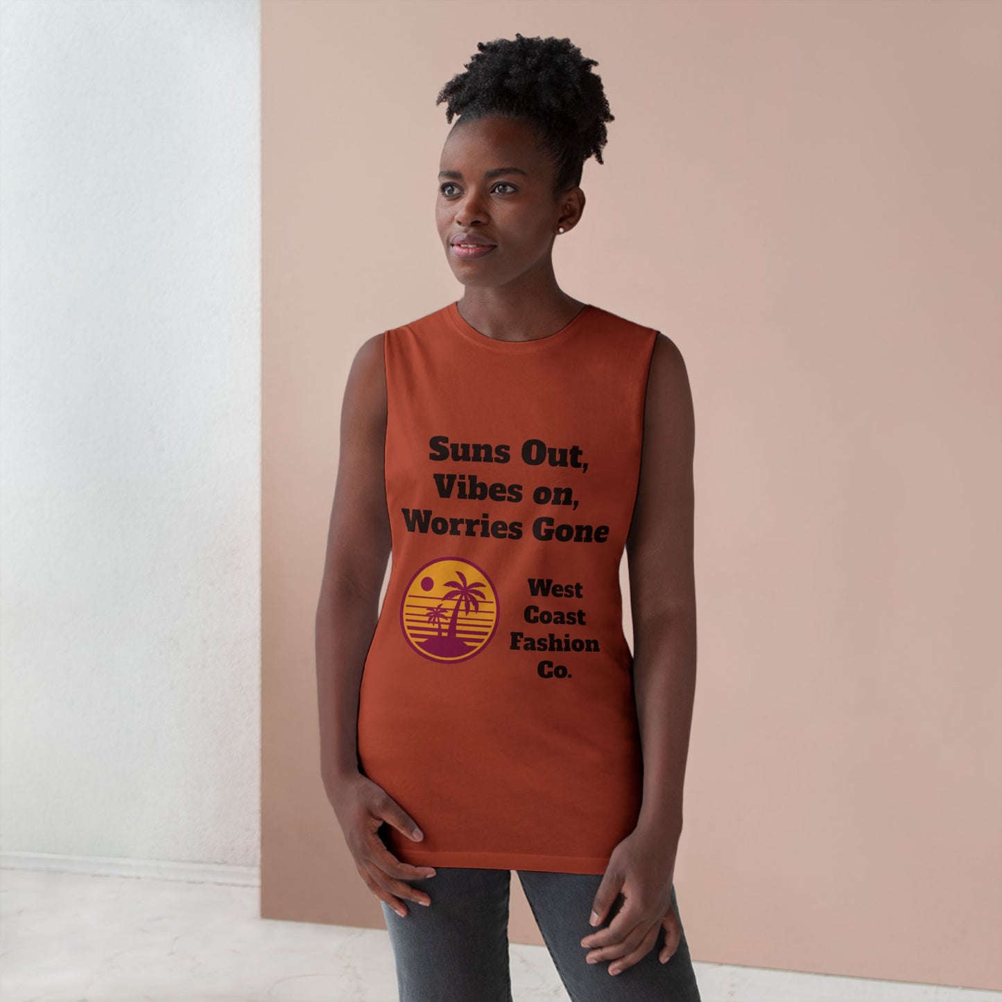 Unisex Tank Top - Suns Out Vibes on Worries Gone Graphic Tee, Summer Style, Beachwear, Gifts for Him, Her, Vacation Essentials