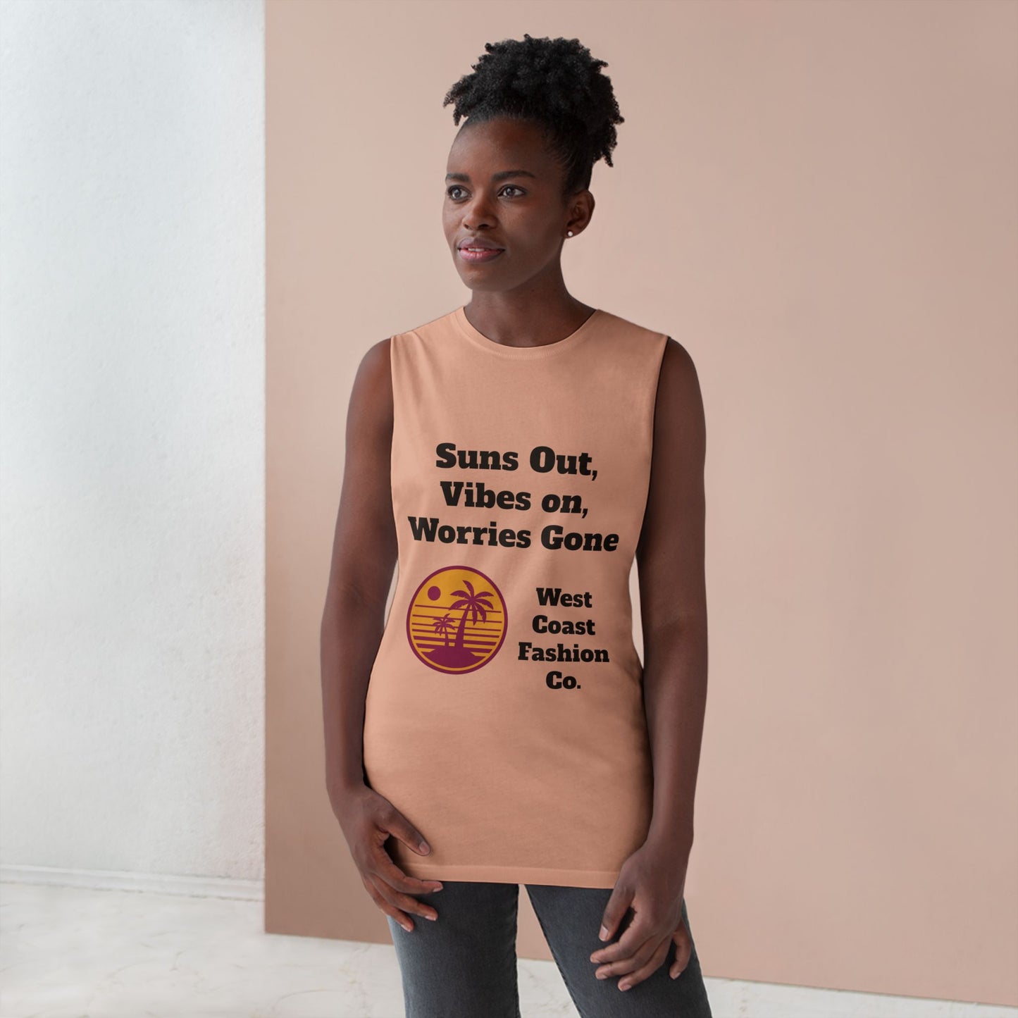 Unisex Tank Top - Suns Out Vibes on Worries Gone Graphic Tee, Summer Style, Beachwear, Gifts for Him, Her, Vacation Essentials