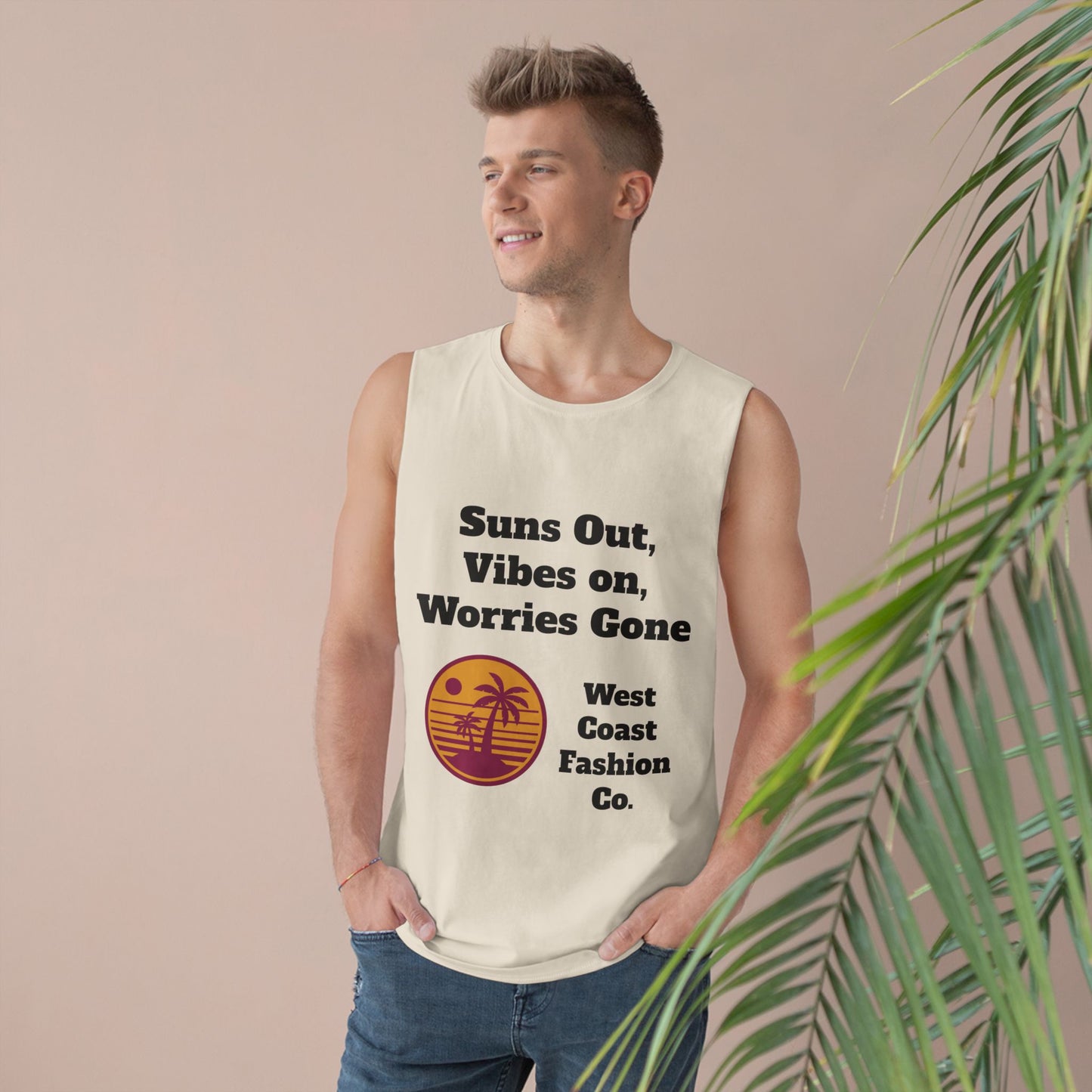 Unisex Tank Top - Suns Out Vibes on Worries Gone Graphic Tee, Summer Style, Beachwear, Gifts for Him, Her, Vacation Essentials