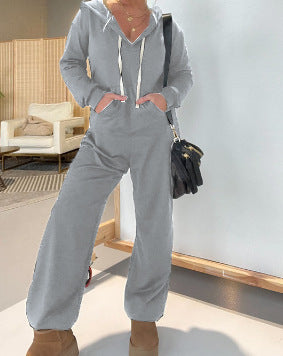 Women's Autumn Leisure Solid Color One-piece Sweater