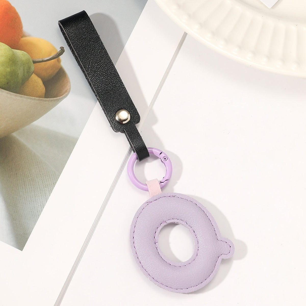 Fashion All-Match 26 Full Letter Leather Key Chain Pendants