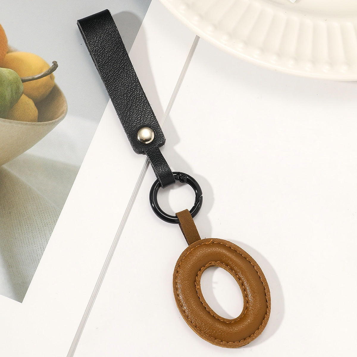 Fashion All-Match 26 Full Letter Leather Key Chain Pendants