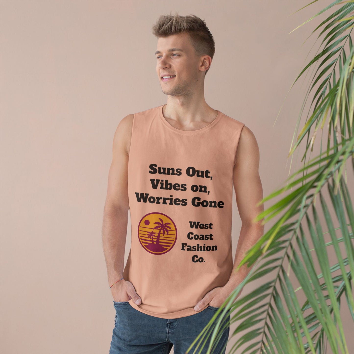 Unisex Tank Top - Suns Out Vibes on Worries Gone Graphic Tee, Summer Style, Beachwear, Gifts for Him, Her, Vacation Essentials