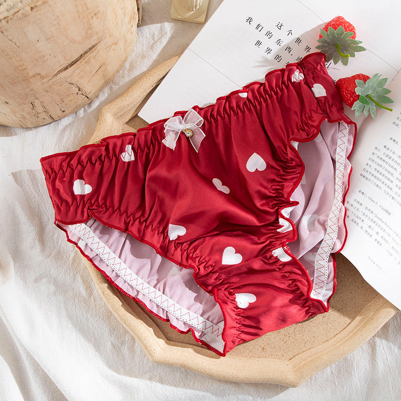Sexy Kawaii Knot Women's Panties Cartoon Soft Ladies Briefs