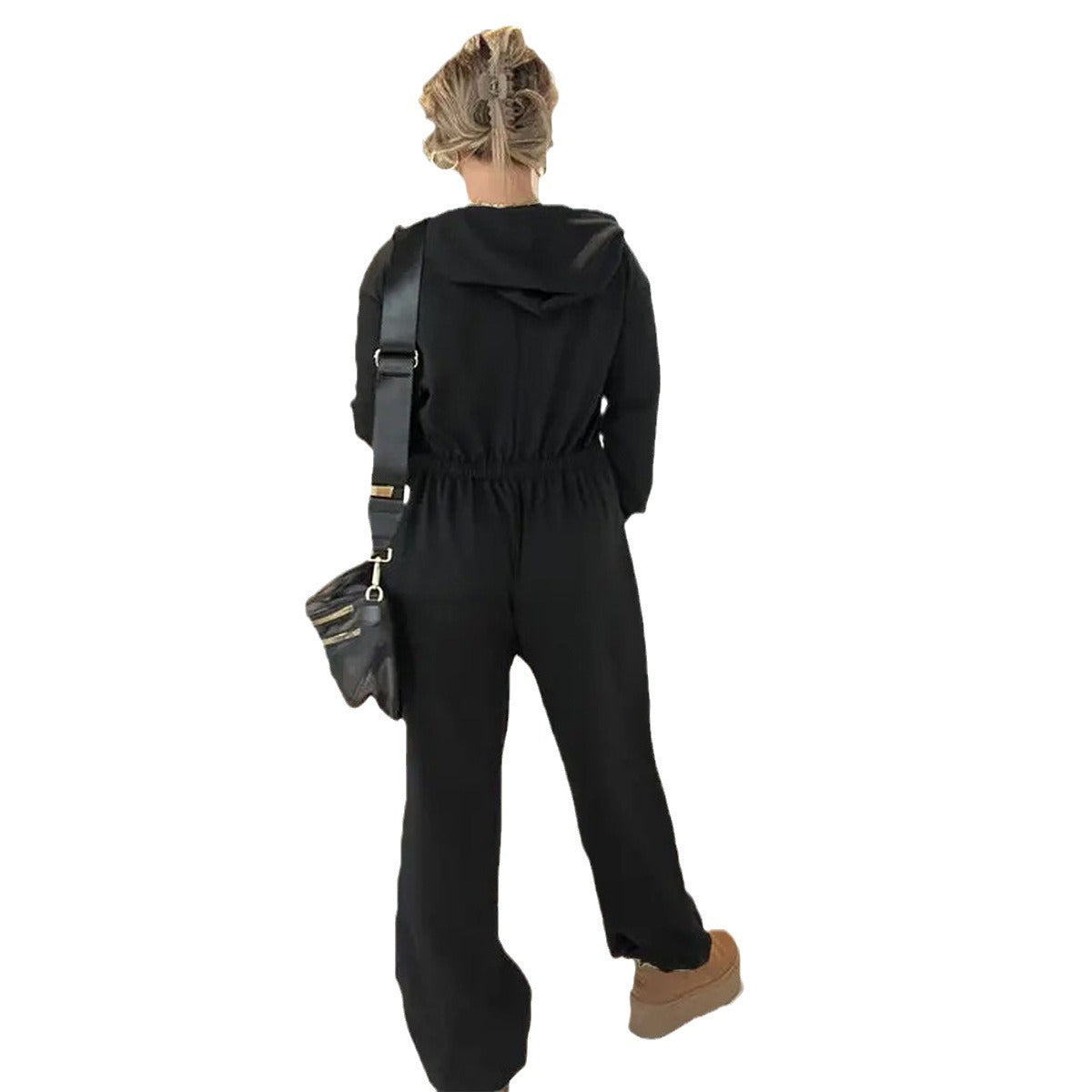 Women's Autumn Leisure Solid Color One-piece Sweater