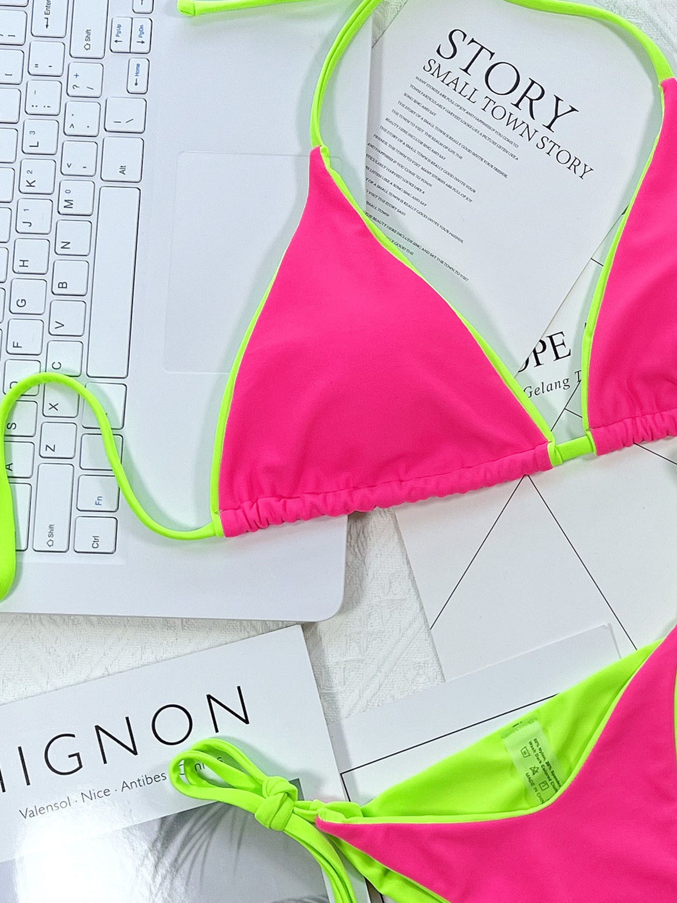 Women's With Chest Pad Split Swimsuit Bikini