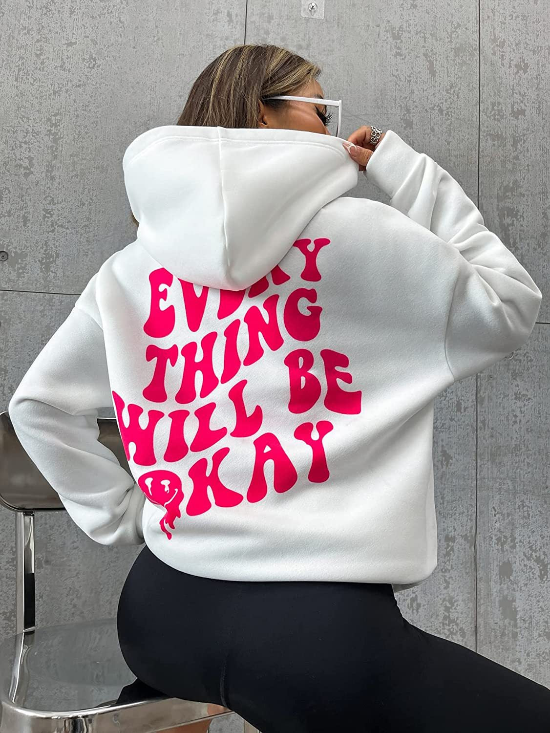 Slogan Sweater Find One To Plant Flowers In Your Darkest Place Hoodie Jacket