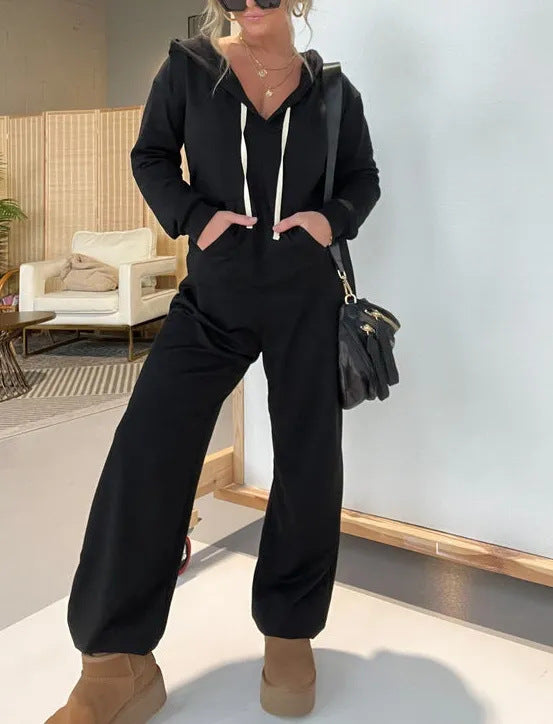 Women's Autumn Leisure Solid Color One-piece Sweater